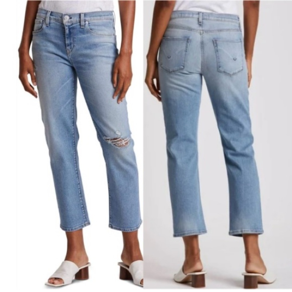 Hudson Nico Cropped Straight Leg Jeans